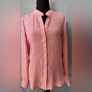 LOFT Pink Patterned Blouse